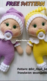 Amigurumi doll pacifier online baby