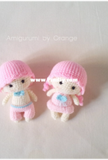 Amigurumi by Orange - Orange Amigurumi - Namsom Pan - Saovalux Asaman - Mini Doll A - น้ำส้ม ปั่น - เสาวลักษณ์ อาสมาน - แพทเทิร์น  ตุ๊กตาจิ๋วA - Thai
