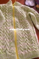 yellow green cardigan