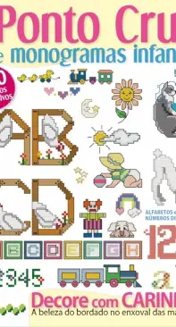 Arte com Estilo - Ponto Cruz e Monogramas Infantis - 2021 - Portuguese