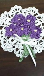 Maggie Petsch Chasalow - Tiny Crocheted Violets -  Free