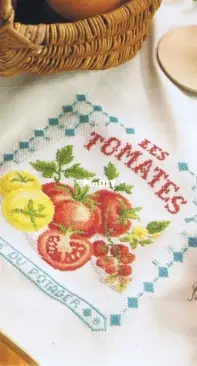 Creation Point de Croix - CPdC Agenda 2022 Les Torchons - 06 Les Tomates PCS