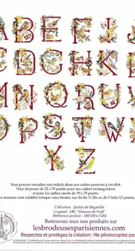 Les Brodeuses Parisiennes LBP - Le grand ABC - Oiseaux de Noel XSD + PCS