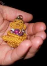 Miniature Buddha Keyring