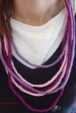 Felted necklace