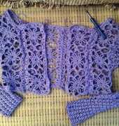 Crochet bolero I'm working on...
