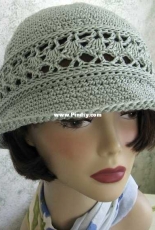 Kallie Designs - Rebecca -Summer Brimmed Hat With Mesh Band