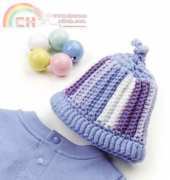 Baby Hat on a Roll by Bonnie Bloom Pierce from Crochet! magazine March 2004 - Free