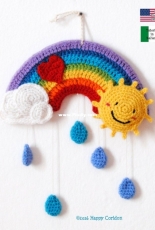 Happy Coridon - A tiny rainbow mobile - English