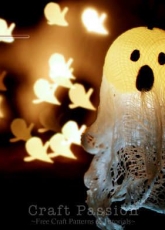 Craft Passion-Halloween Ghost Lights-Free Pattern