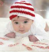 Repeat Crafter Me - Sarah Zimmerman- Crochet Candy Cane Hat Pattern- Free