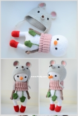 Amigurumi snowman