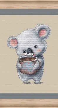 Fun Sheep F/22-069 - Coffee Lovers - Koala by Anastasiya Kravtsova