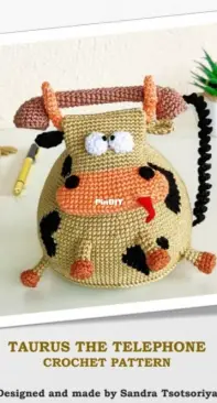 Genial crochet - Sandra Tsotsoriya - Taurus the Telephone
