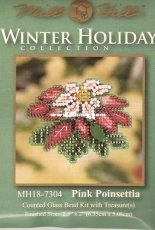 Mill Hill MH18-7304 Winter Holiday Collection - Pink Poinsettia