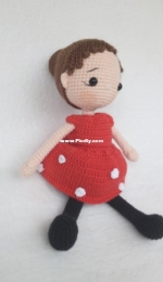 bebisimgurumi - Little girl in red - Kırmızılı minik kız
