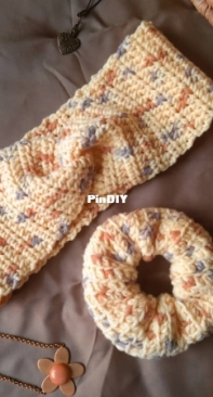 Yellow Flower Crocheted Headband