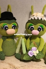 Yazzies Haekelstuebchen - Jessica Behrendt - Happy spring bugs Grace and Garett Grasshopper - German