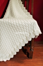 Thomasina Cummings Designs - Honeycomb Blanket with Ripple Edging