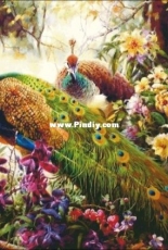 Bozenka 1001 - Peackocks color