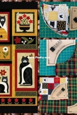 Quilt Panel Cats for all seasons / Patchwork blanket