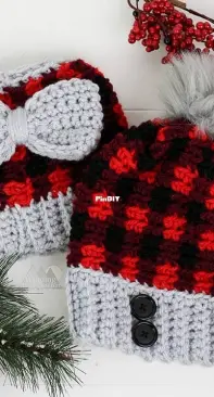 Winding Road Crochet - Lindsey Dale - Chunky Plaid Beanie - Free
