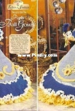 The Needlecraft Shop - 962507 - Crochet Ladies of Fashion - Suzettes Paris Ball Gown Fashion Doll - Russian Translated - Free