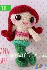 Mini Ariel crochet pattern- ohana craft- Carrie Lu Fowler