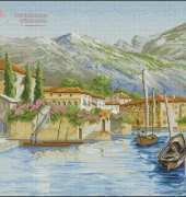 Town on the Water (Village Mountain Sea) from Hafty Polskie Zlota Kolekcja 2 2005 XSD