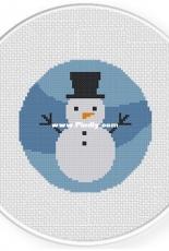 Daily Cross Stitch - Winter Snowman