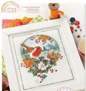 Winter Robin by Lesley Teare from Cross Stitch Collection 229