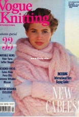 Vogue Knitting International Magazine Autumn Winter 1985/86 55 Designs  Womens Nordic Sweater Cabbage Patch Kids Alice in Wonderland -  India