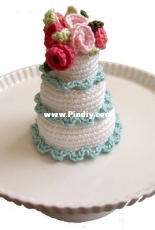 Crochet Cake Sachets and Copacetic Crocheter -Normalynn Ablao - Cat, Two Tier Cake with Flowers - Free