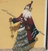 Il risveglio dell'antico-Babbo Natale Gigante con Albero