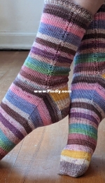 Candy Kisses Socks by Sivia Harding