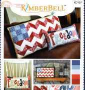 Kimberbell-#KD107-The Flag & Freedom Pillow Set