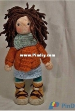 CAROcreated design - Carola Herbst - Doll Monja - Russian Translated