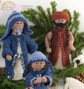 Red Heart - Sue Brockett and Dee Knipfer - WR2041 - Nativity Set - Free