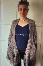 Knot Yourself Out Crochet - Sonja Hood - Perfect Pocket Shawl