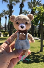 Amiguworld - Small Teddy Bear Amigurumi Keychain - Free