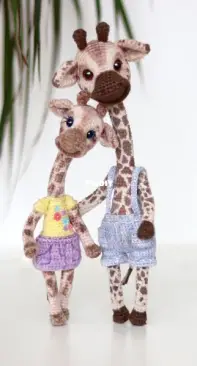 Colorful Dreams - Olga Muzalevskaya (Eduardovna) - Sweet Couple Two Giraffes - Dutch - Translated
