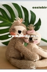 Essiebirdies - Esther Vogelaar - Crochet pattern Sloths - Free