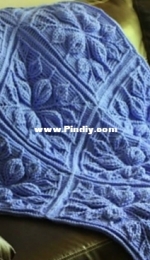 Bonita Patterns - Lianka Azulay - Embossed Leaves Blanket