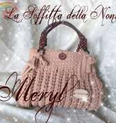 light brown crocheted bag