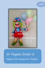 Happy Kids Amigurumi Designs - Cute Mr Clown-2 - Spanish