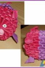 Pig origami 3d