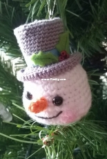 Snowman head - A Christmas ornament