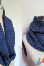 Hill & Dale Cowl By Melissa Clulow for Espace Tricot-Eng-Free