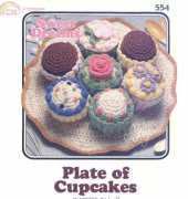 Annie's Attic - Annie Potter - Sweet Dreams 554 Plate Of Cupcakes