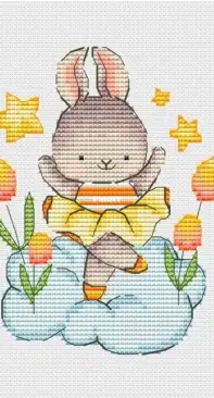 Paradise Stitch - Yellow Bunny by Lankevich Olga
